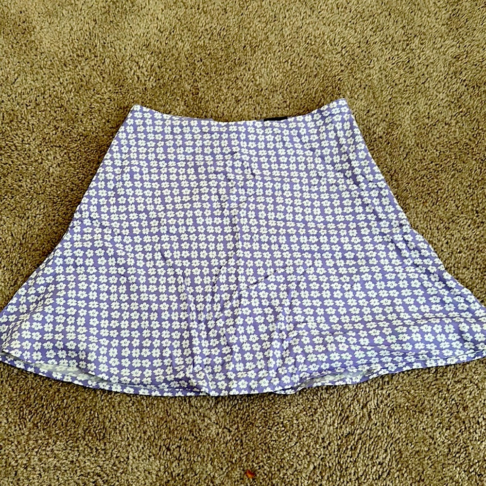 Purple Floral mini skirt